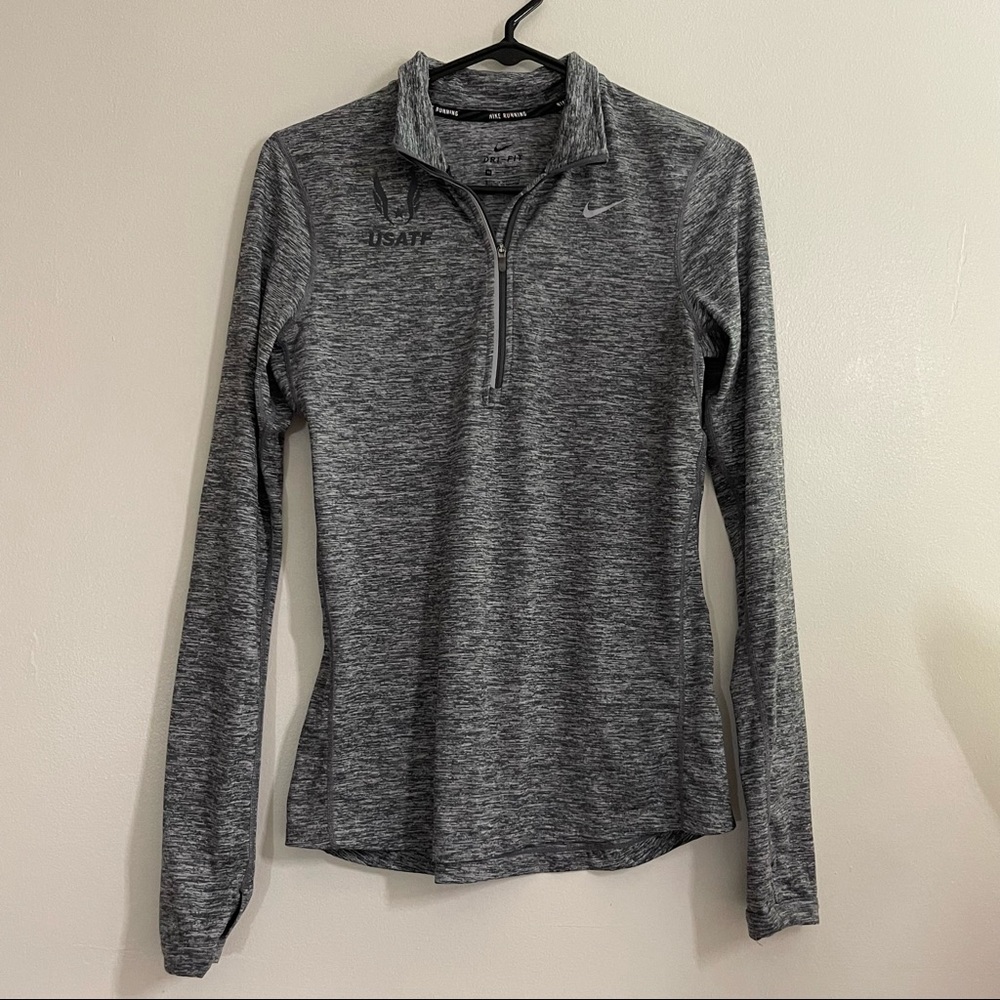USA Track and Field Nike Dry Element Long Sleeve Running Half- Zip🦋